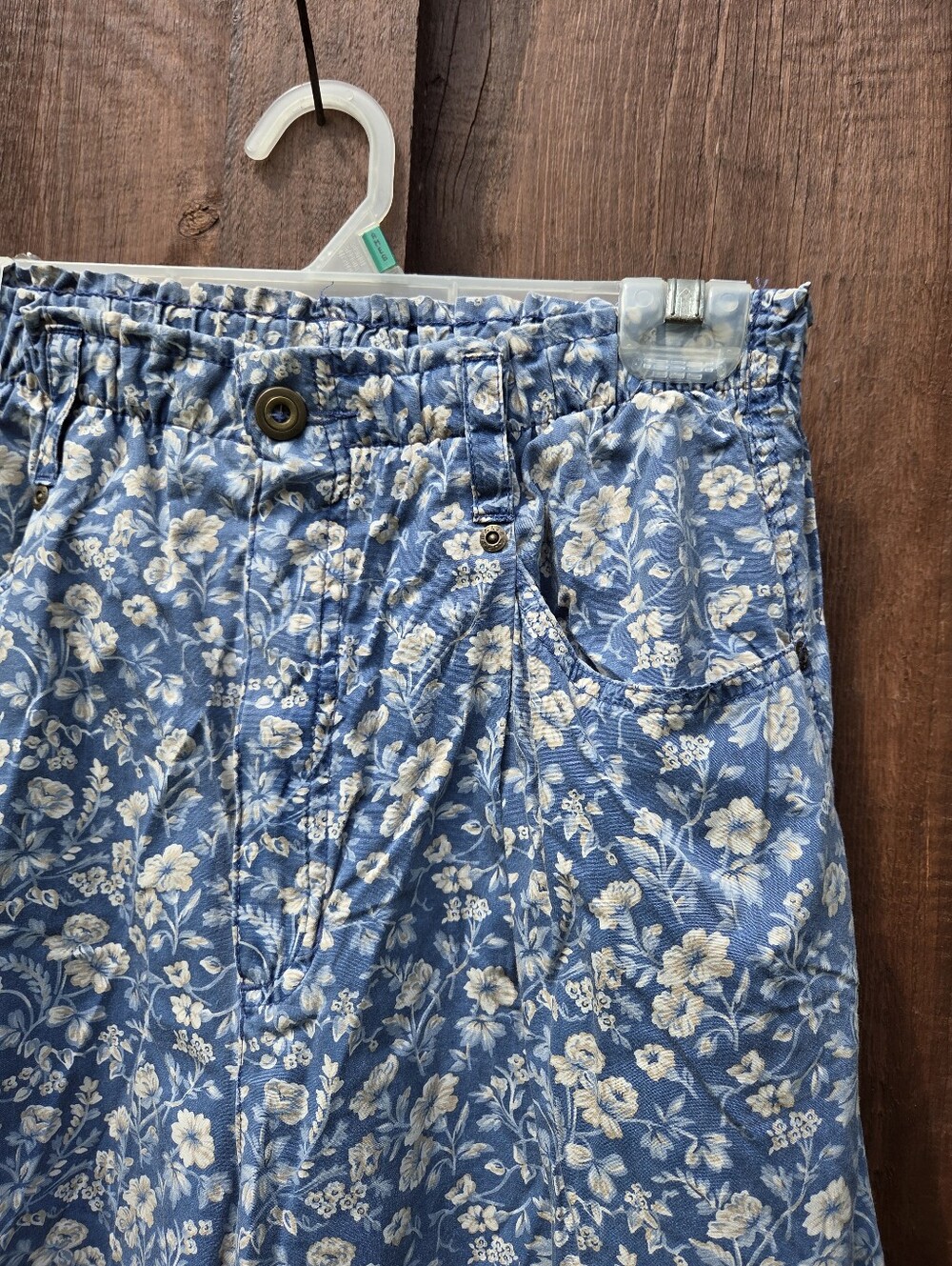 Vintage Lizwear Baggy Wide Leg High Rise Floral Cotton Jeans - Picture 2 of 7